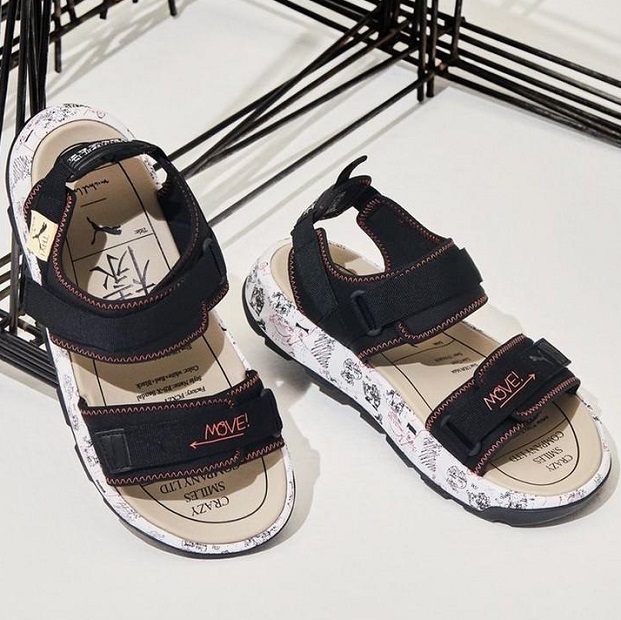 プーマ マイケル・ラウ コラボ RS サンダル 22cm 定価12100円 ブラック/ホワイト 黒 白 RS-Sandal Michael Lau スポサン拍卖