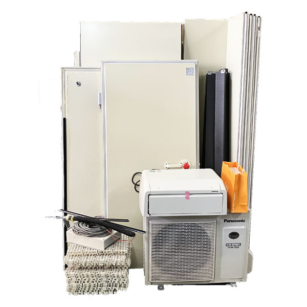 【引取限定】大和冷機 プレハブ冷蔵庫 1坪 ユニットセット DP510D-22 PCU-SK100ME PCU-SK100MU 2024年製 三相200V 中古品 ●114891拍卖