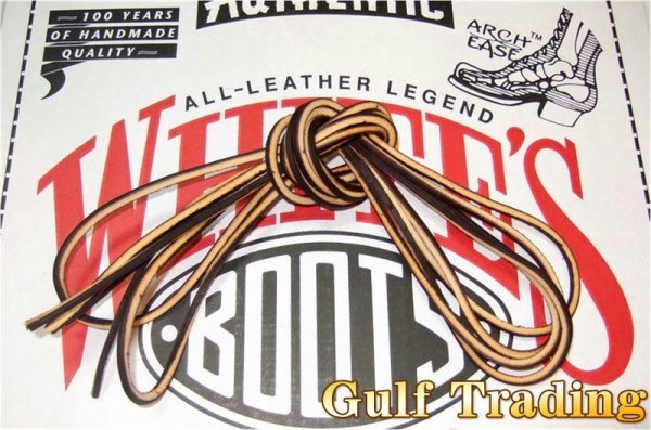 ★☆ White's ホワイツ 純正 革紐 レザーシューレース 80インチ ウエスコ レッドウィング ダナー チペワ等のブーツにも ☆★拍卖