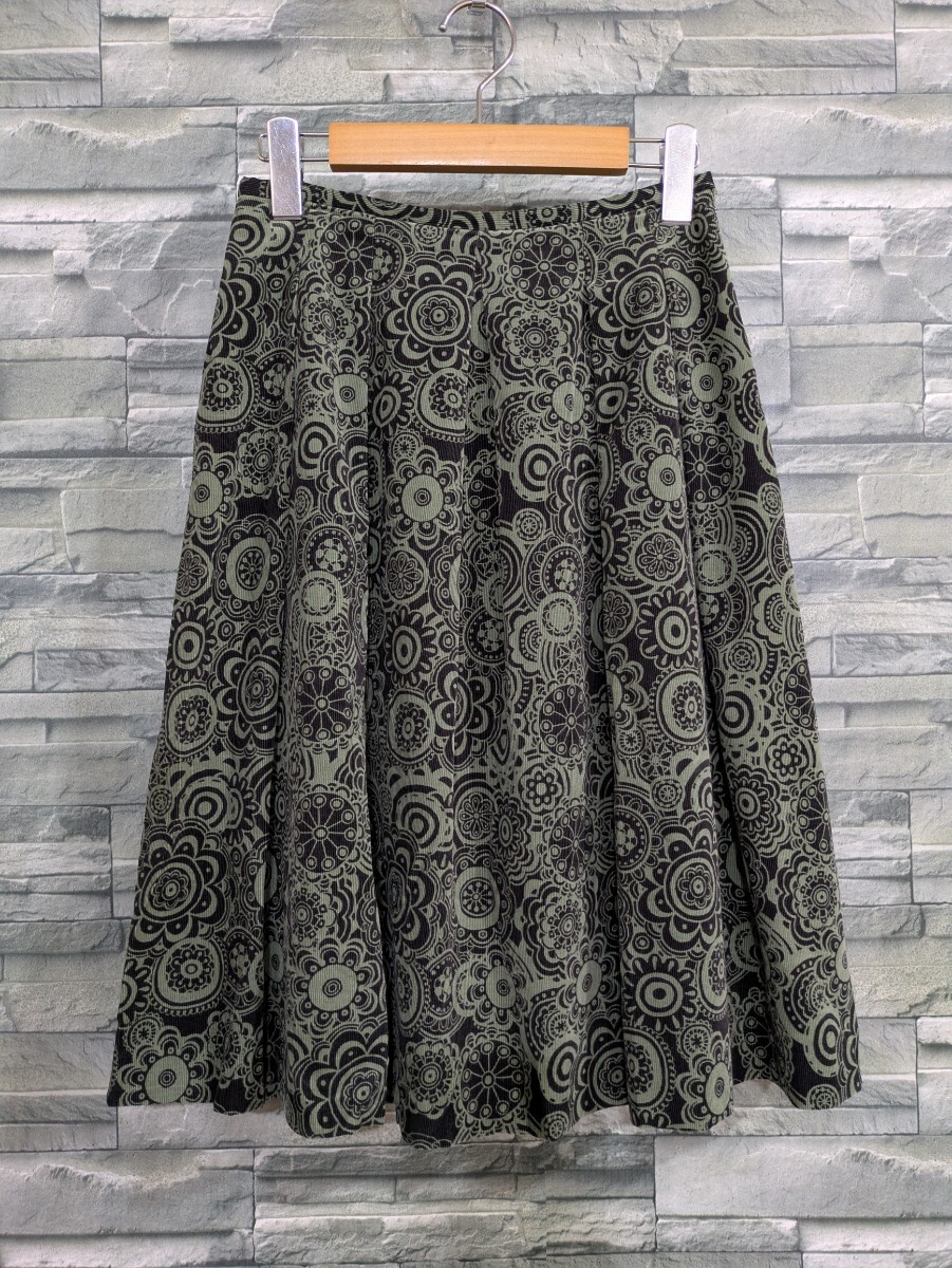 ★送料無料★Jocomomola de Sybilla ホコモモラ スカート 総柄 秋冬 レディース サイズ40拍卖