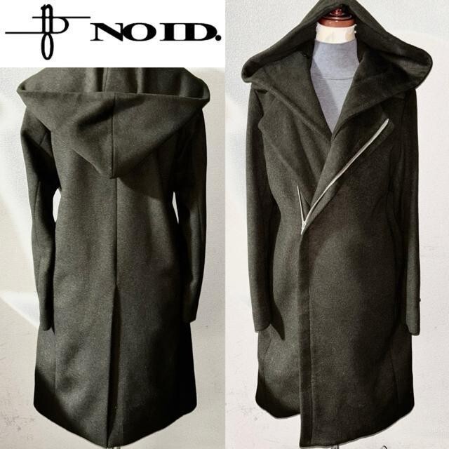 即落 送料無料 美品 NO ID. ノーアイディー 定価2.5万円程 ウール 起毛 コート ジャケット ロック ビジュアル セレクト ドメス 冬 アウター拍卖