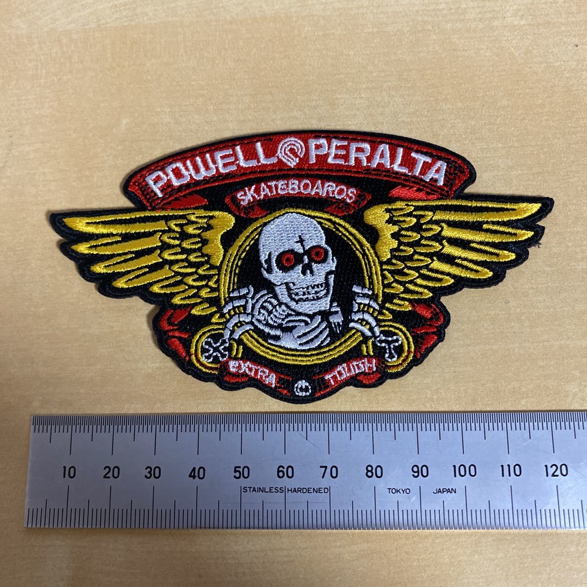 デッドストック POWELL PERALTA WING RIPPER パウエル ペラルタ ウィングリッパー patch POWELL 80S ワッペン 2拍卖