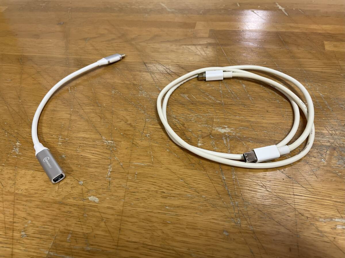 (中古品)Mini DisplayPortケーブルとType-C変換アダプター iMac ・Mac mini拍卖