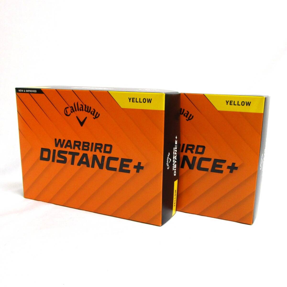 Callaway WARBIRD DISTANCE+ イエロー 2箱 24球 2025年 日本正規品 キャロウェイ ウォーバード ディスタンス プラス 2ピース カラーボール拍卖
