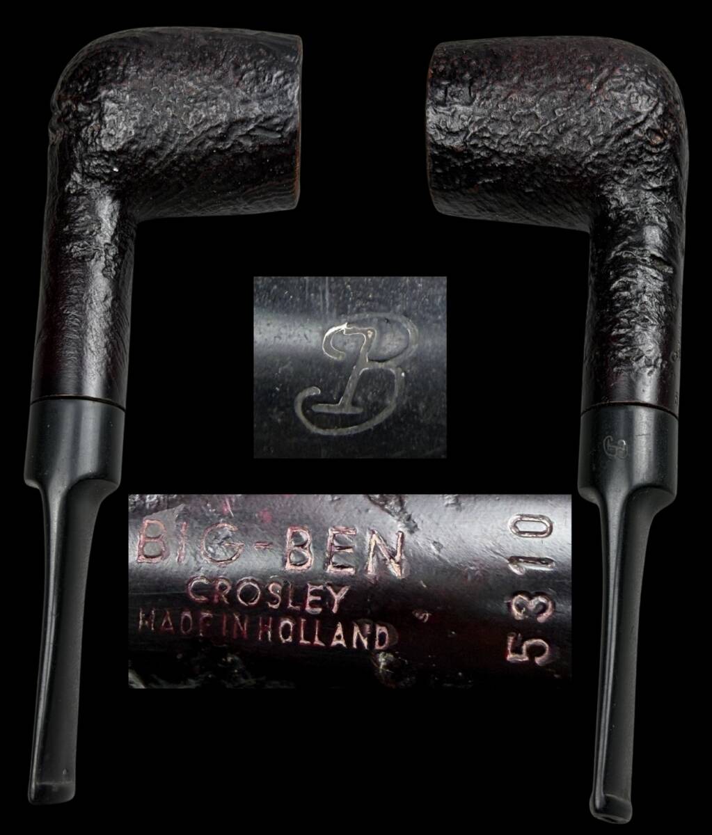 【偲】うぶ品 Big-Ben ビッグ・ベン CROSLEY オランダ製 古いパイプ ランド パイプ 喫煙具 t-334 拍卖