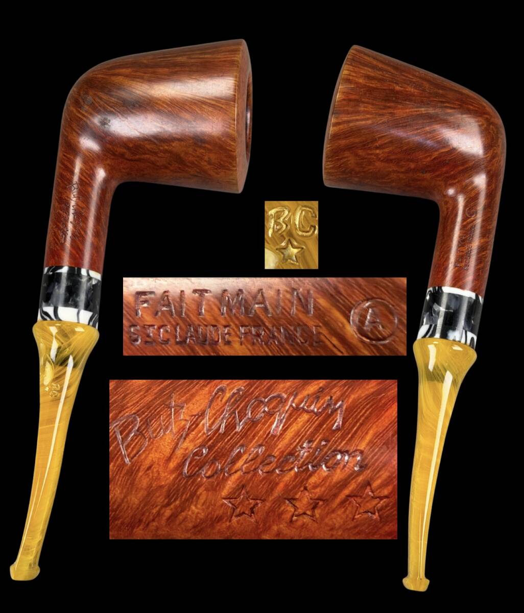【偲】うぶ品 Butz-Choquin バッツ・ショカン コレクション サン・クロード フランス製 時代物 古いパイプ ランド パイプ 喫煙具 t-227拍卖