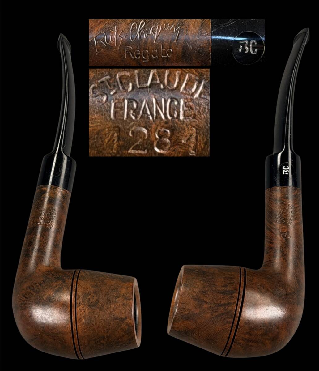 【偲】Butz-Choquinバッツ・ショカン stclaude フランス製 古いパイプ タバコ 時代物 煙管 パイプ 喫煙具 t-283拍卖