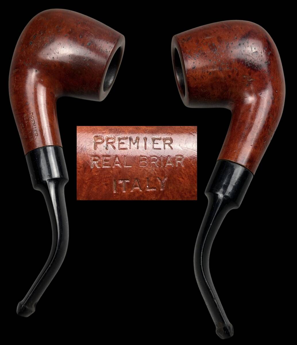 【偲】うぶ品 PREMIER REAL BRIAR ITALY プレミア ブライヤーイタリア製 古いパイプ ランド パイプ 喫煙具 t-329拍卖