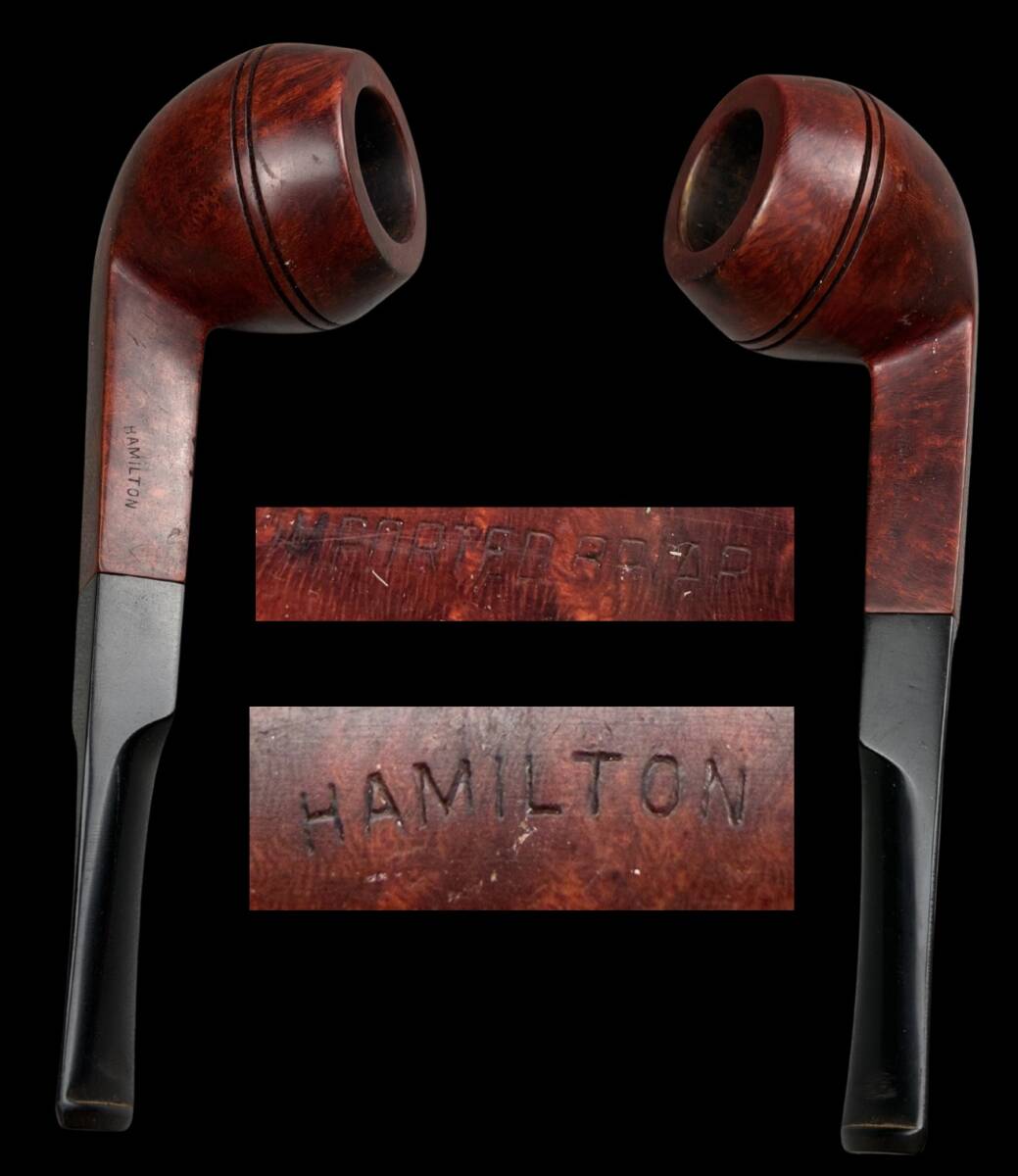 【偲】うぶ品 HAMILTON ハミルトン IMPORTED BRIAR 古いパイプ ランド パイプ 喫煙具 t-325拍卖