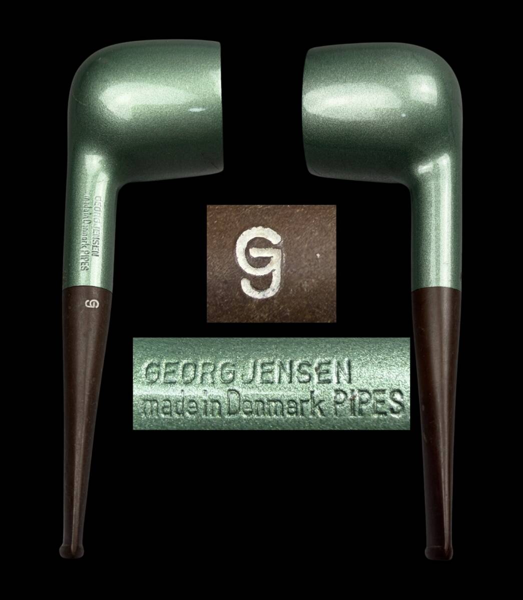 【偲】うぶ品 GEORG JENSEN ジョージ・ジェンセン made in Denmark 古いパイプ ランド パイプ 喫煙具 t-340拍卖