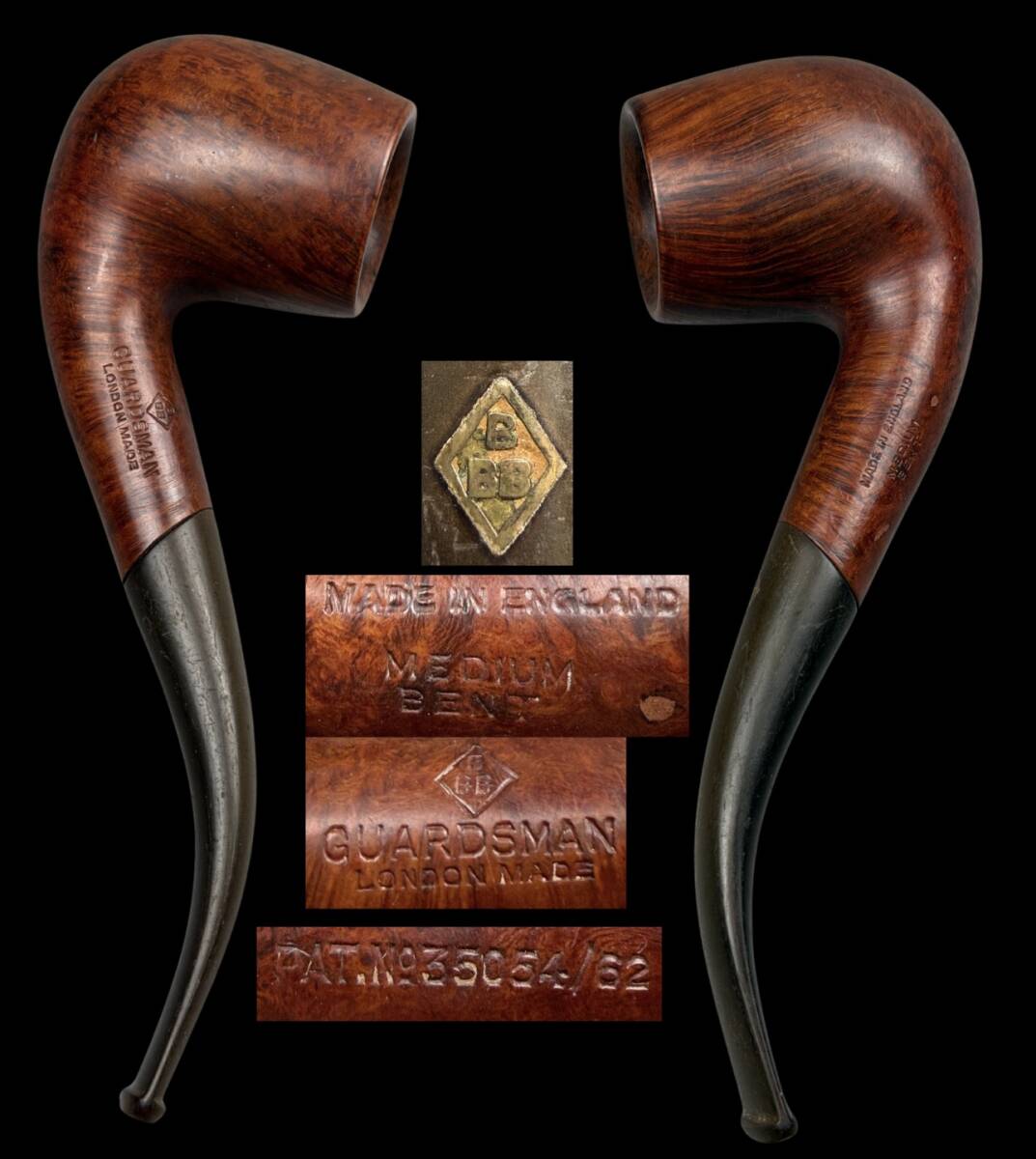 【偲】うぶ品 ガーズマン GUARDSMAN イギリス製 時代物 古いパイプ ランド パイプ 喫煙具 t-280拍卖