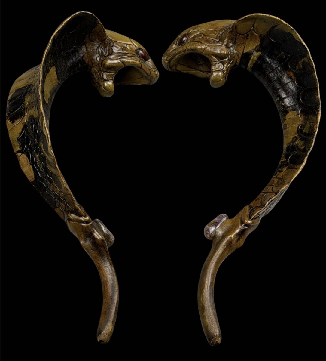 【偲】アンティーク 時代物 タバコ 古いパイプ パイプ コブラ模様 喫煙具 t-322拍卖