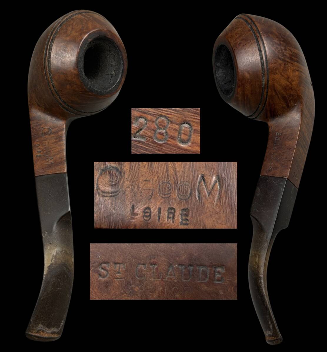 【偲】うぶ品 CHACOM シャコム ST CLAUDE フランス製 古いパイプ ランド パイプ 喫煙具 t-328拍卖