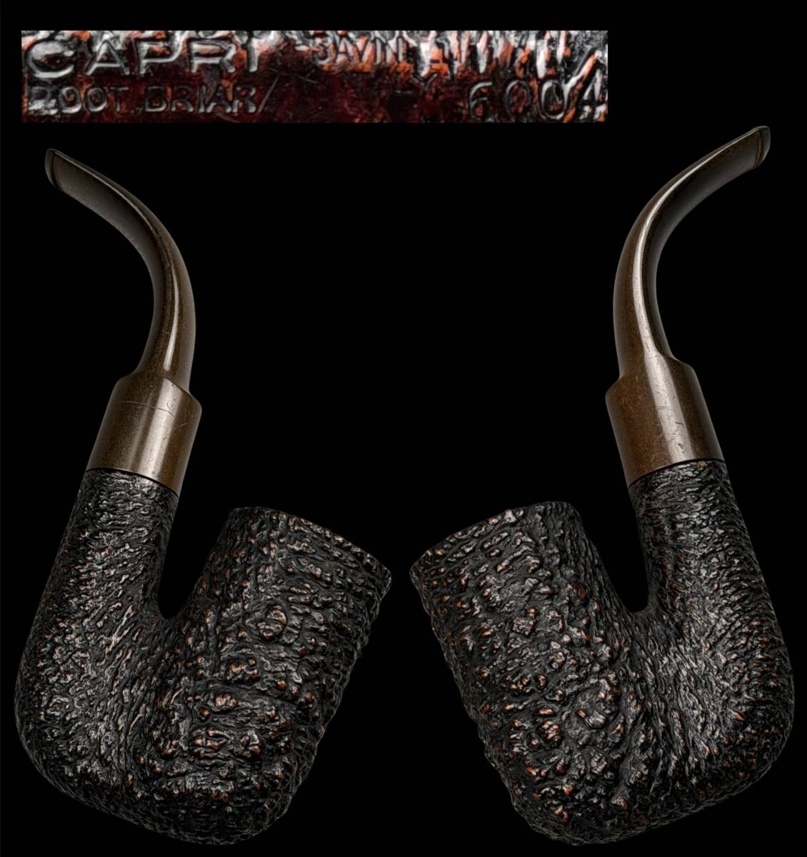 【偲】イタリア SAVINELLTCAPRI ITALIA 時代物 ROOT BRIAR 古いパイプ 煙管 パイプ 在銘 喫煙具 t-305拍卖