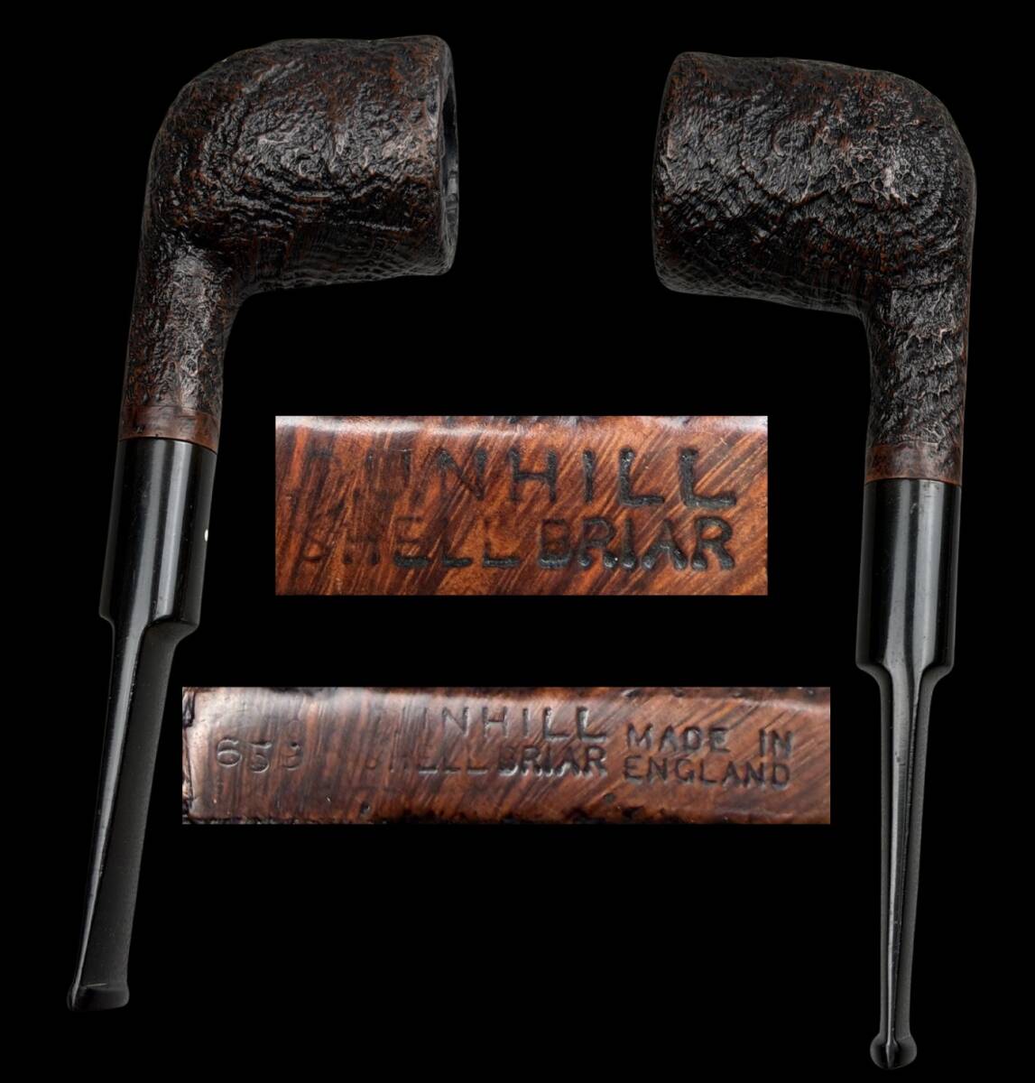 【偲】うぶ品 DUNHILL ダンヒル SHELL BRIAR イキリスー製 古いパイプ ランド パイプ 喫煙具 t-324拍卖