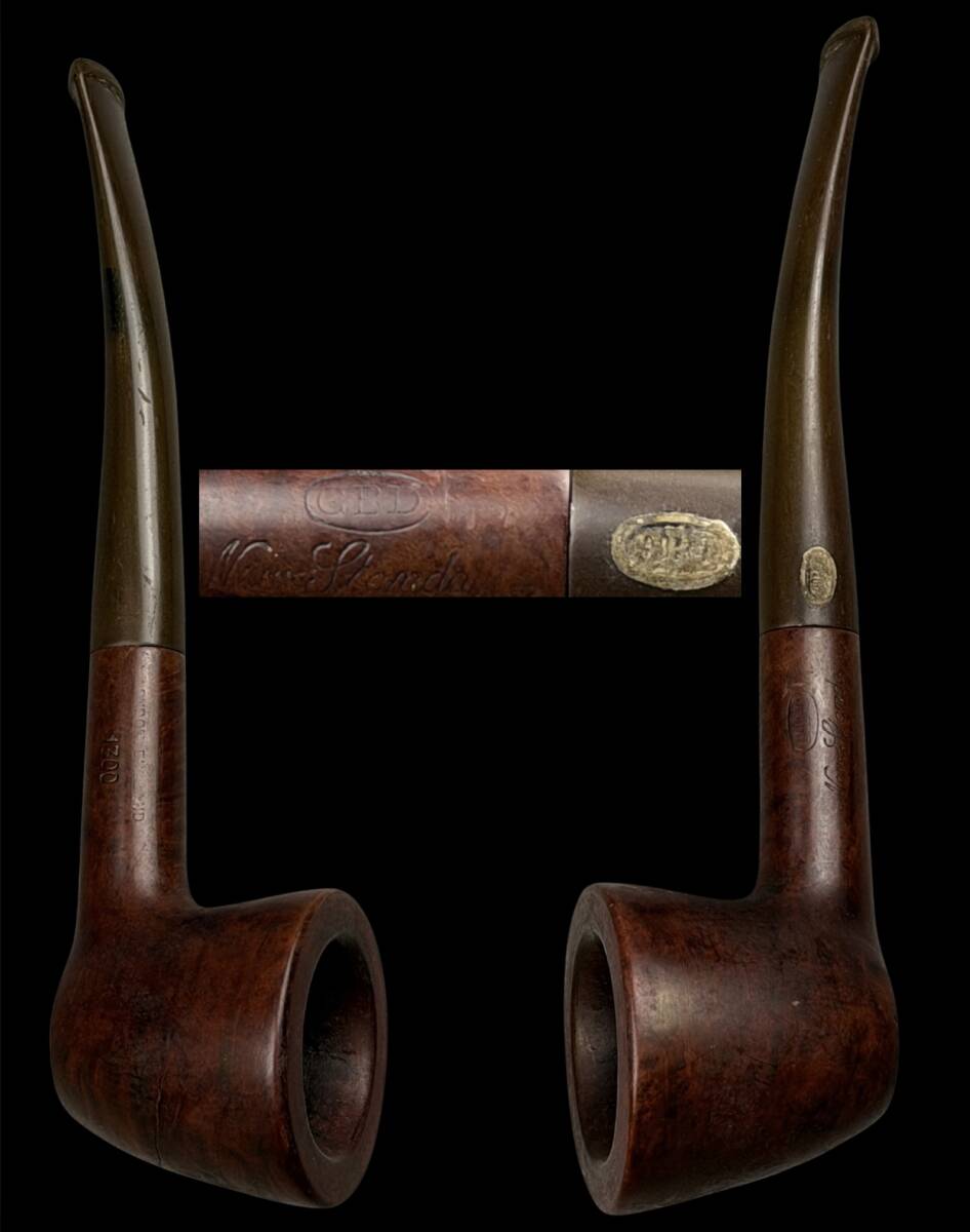 【偲】GBD アンティーク 時代物 タバコ 古いパイプ パイプ 喫煙具 t-323拍卖