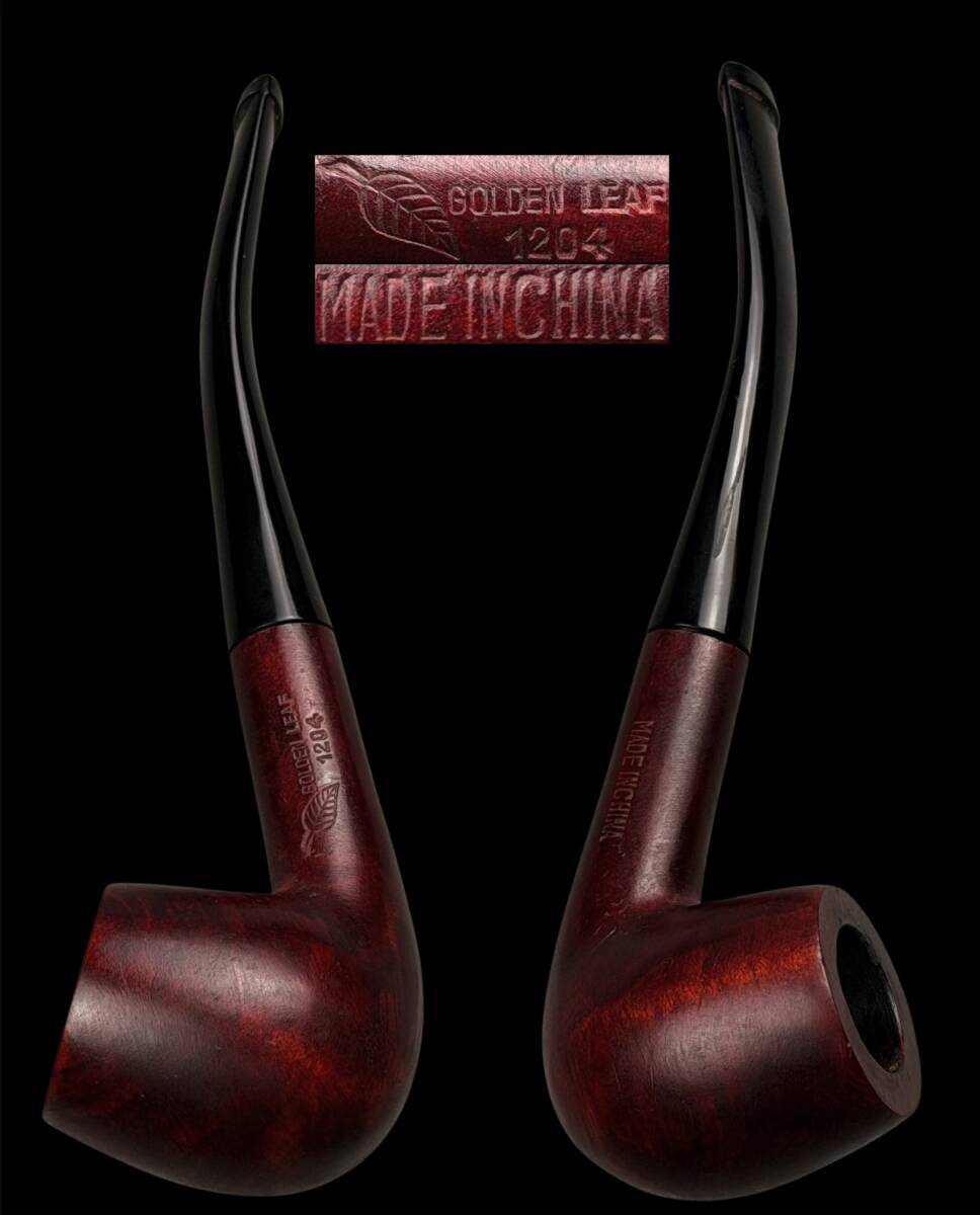 【偲】GOLDEN LEAF MADE IN CHAINA ビンテージ 時代物 タバコ 古いパイプ パイプ 喫煙具 t-309拍卖