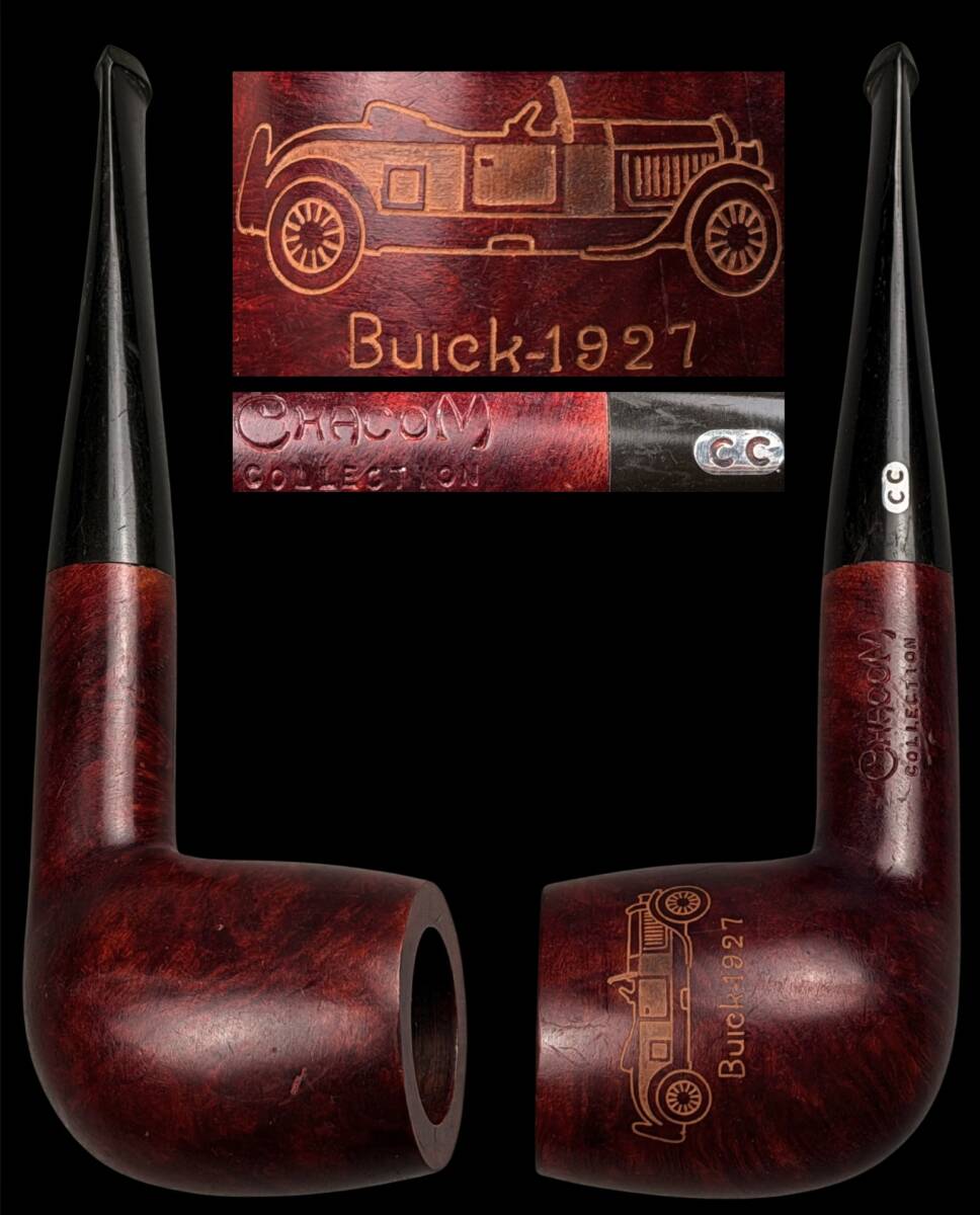 【偲】シャコム CHACOM Buick-1927 パイプ 時代物 古いパイプ パイプ 喫煙具 t-312拍卖