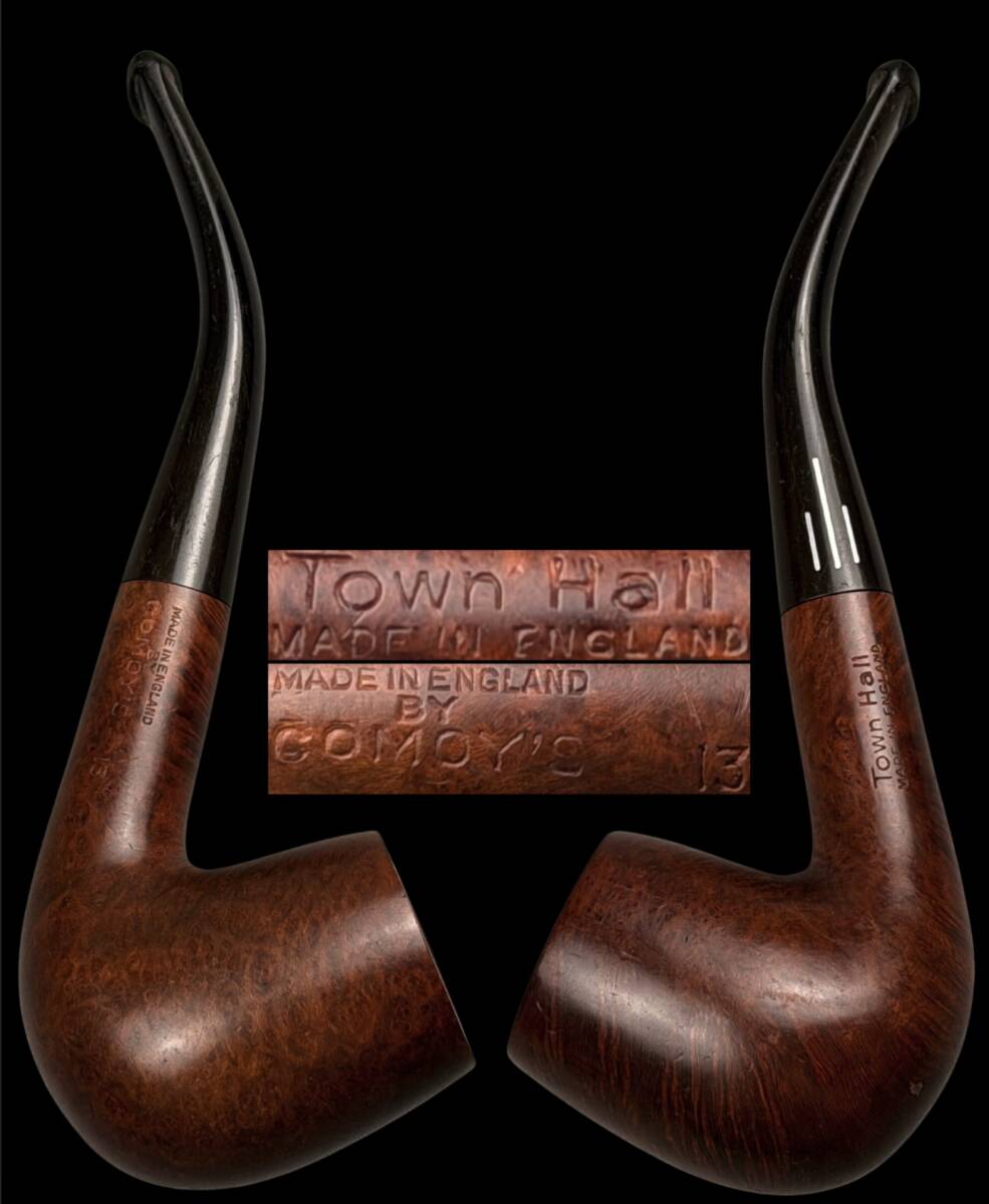 【偲】Town Hall MADE IN ENGLAND BY COMOY'S(コモイ) 時代物 古いパイプ ランド パイプ 喫煙具 t-315拍卖