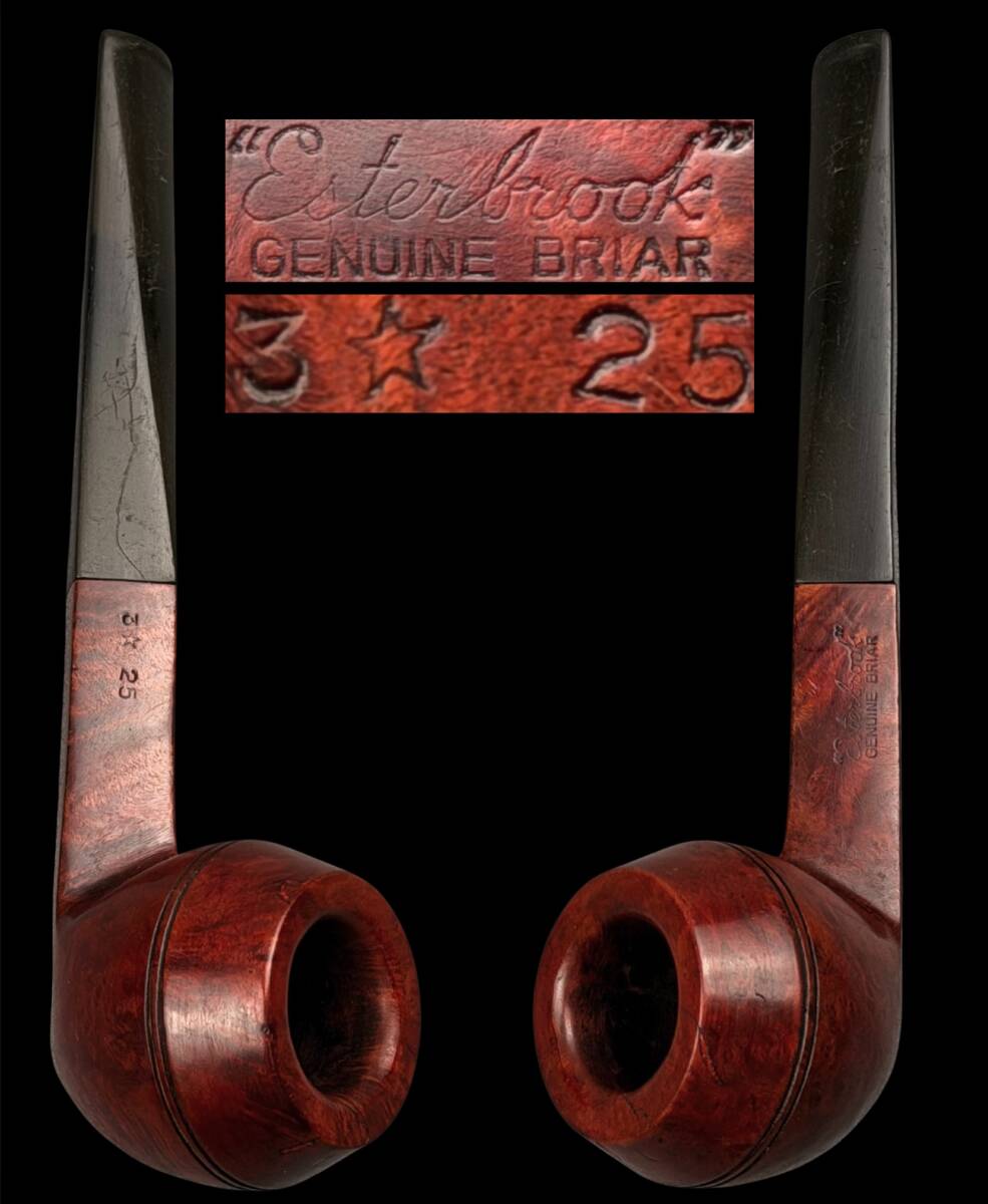【偲】Esterbrook(エスターブルック) GENUINE BRIAR 時代物 古いパイプ パイプ 喫煙具 t-317拍卖