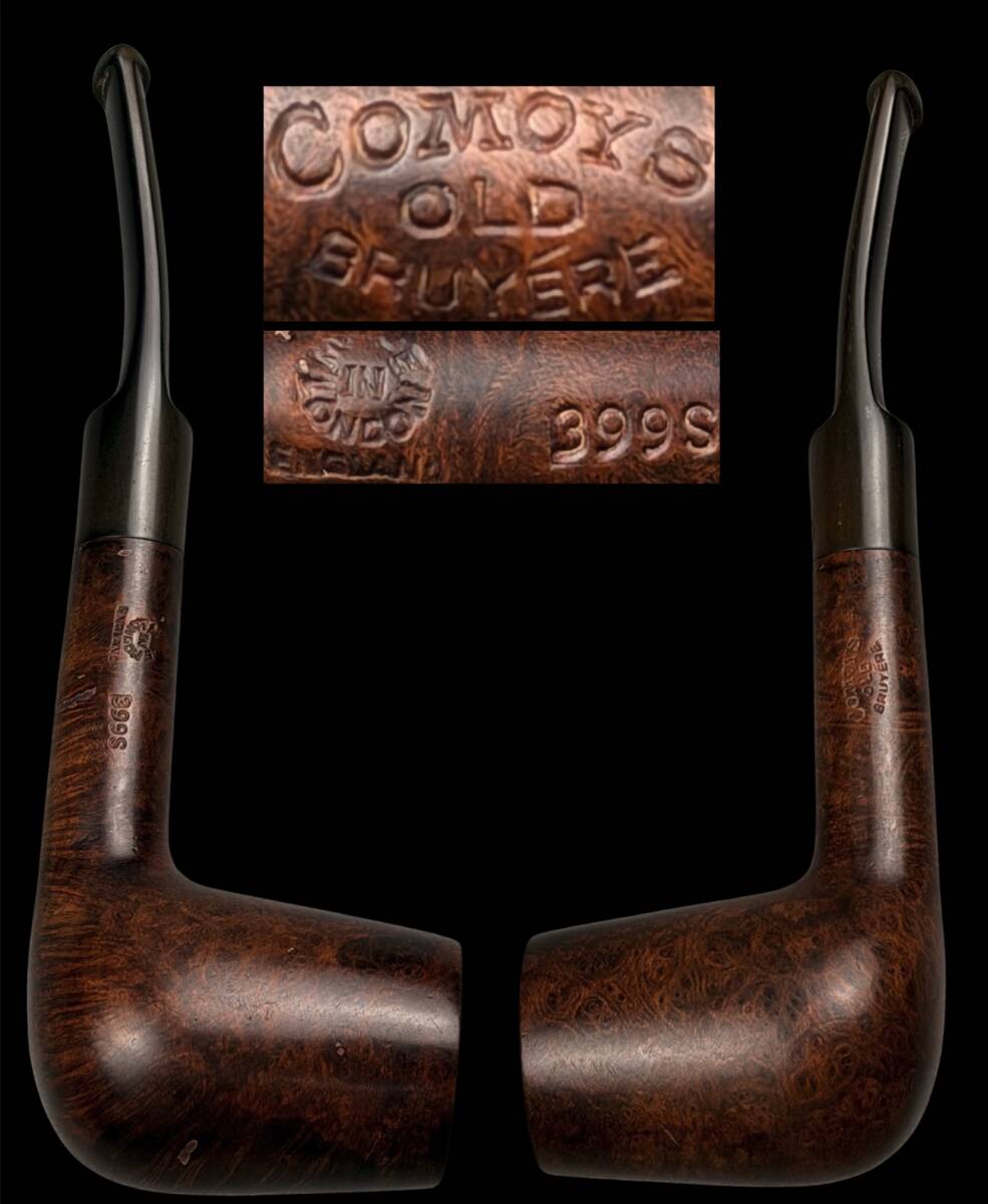 【偲】COMOY'S(コモイ) OLD BRUYERE MADE IN ENGLAND 時代物 タバコ 古いパイプ パイプ 喫煙具 t-318拍卖