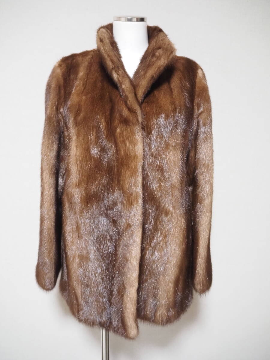 ■デミバフミンク■ハーフコート■着丈68㎝■拍卖
