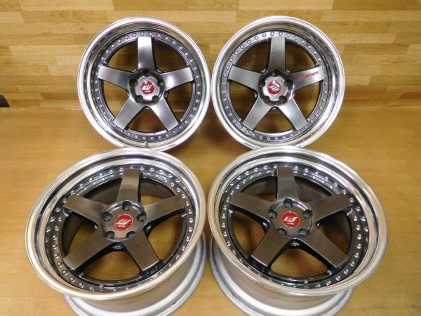 15-949◆深リム!!★WORK ZISTANCE W5S★19in9.5J+30,8.5J+8★ローダウンバーフェン クラウン,シーマ,アルファード◆マイスターS1拍卖