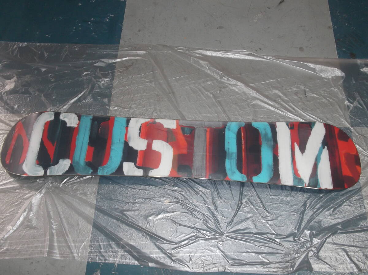 バートン BURTON CUSTOM SMALLS 145 WIDE 2017モデル 中古品 傷、色あせ有 kidsモデル拍卖