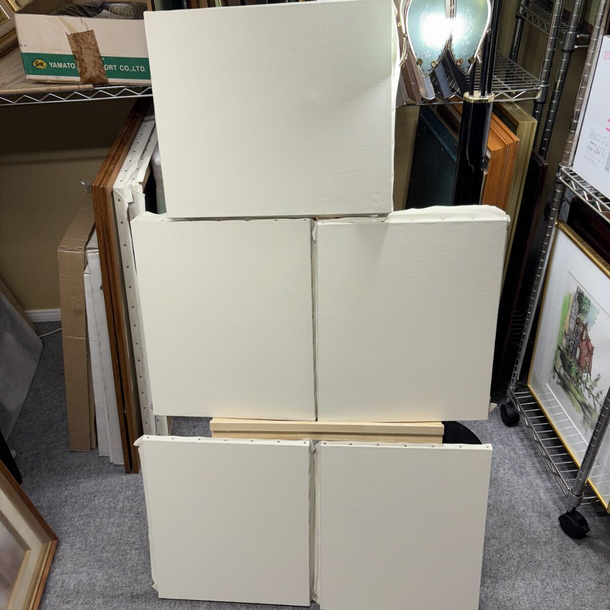 キャンバス 画材 F8 5枚まとめて拍卖