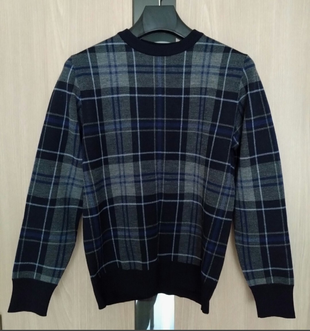 Dior Homme ディオールオム セーター チェック柄 xxs クルーネック拍卖