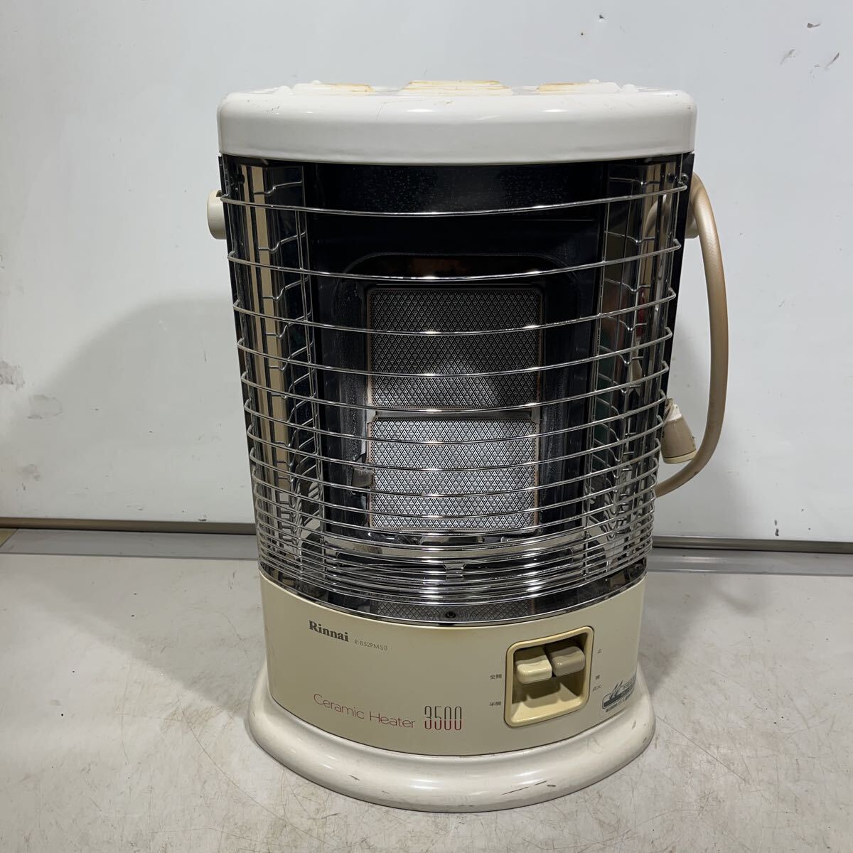 GB-5805 Rinnai リンナイ ガス赤外線ストーブ LPガス用 R-852PMS II セラミックヒーター3500 ホース付き 暖房器具 電池通電OK 動作未確認拍卖