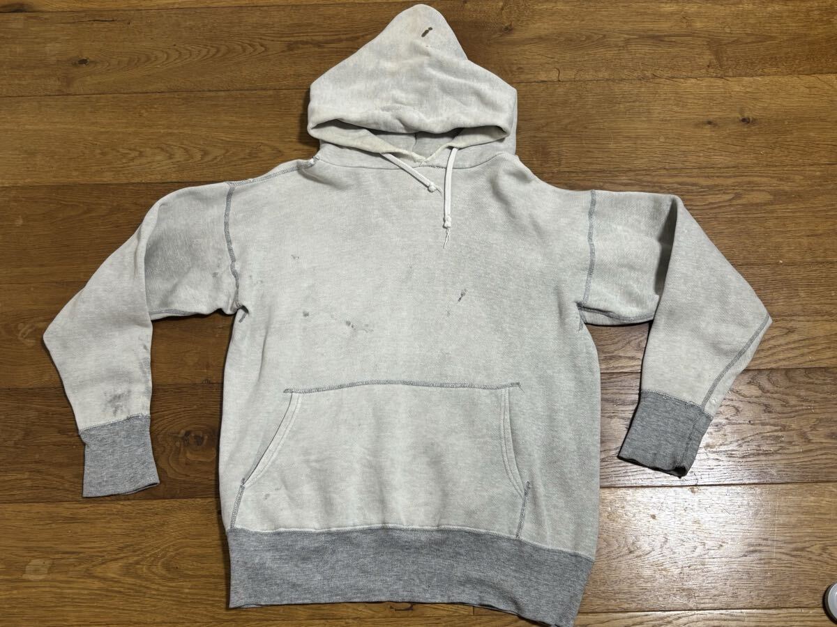 60's〜 ビンテージ 2トーン ツートーン スウェット パーカー ジャンク ダメージ ボロ拍卖