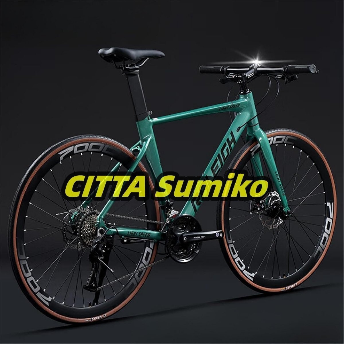 エアロロードロードバイク700C×40C防風競技24/27/30スピードベンドハンドルバーオイルディスクロードバイクアルミ合金スピードレーシング拍卖