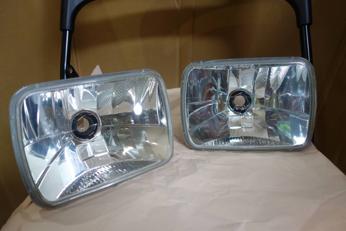RAYBRIG レイブリック マルチリフレクター クリアタイプ 角型2灯式 H4タイプ FH05 スタンレー 車検対応 FC 180sx MR2 AE86 70スープラ等に拍卖