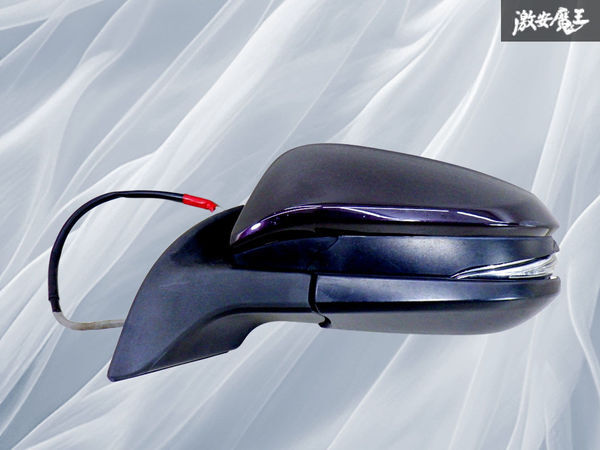 トヨタ 純正 ZRR80/ZRR85 ヴォクシー 前期 ドアミラー サイドミラー 左 左側 助手席側 7P 紫系 MURAKAMI G095 即納 棚27L拍卖