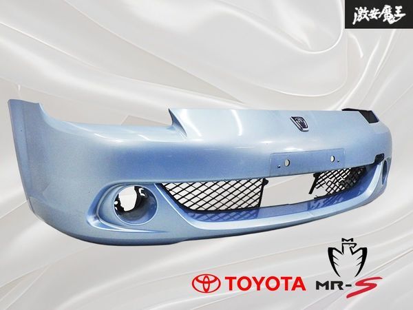 TOYOTA トヨタ 純正 ZZW30 MR-S MRS 後期 フロント バンパー 外装 エアロ 水色 ブルー エンブレム ロアグリル 52119-17170 棚31拍卖