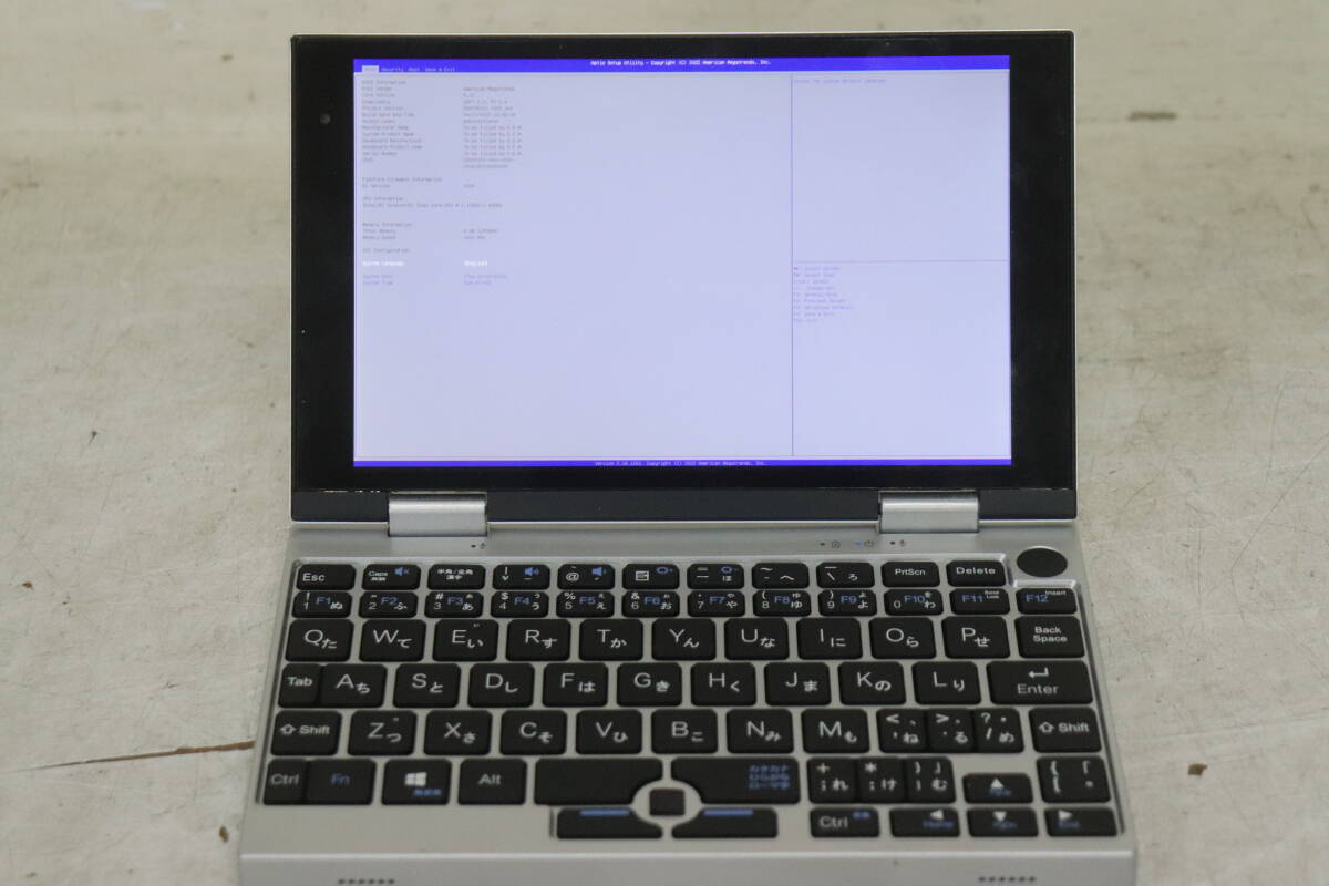 Y06/955 NANOTE NEXT UMPC-03-SR ミニノートパソコン Celeron メモリ 8GB BIOS画面確認済み 現状品拍卖