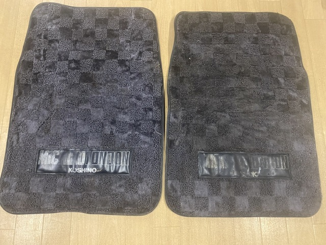 当時物 希少 MICHIKO LONDON Koshino フロアマット 中古品 高速有鉛 ノスタルジックヒーロー 旧車 ハコスカ セドリック拍卖