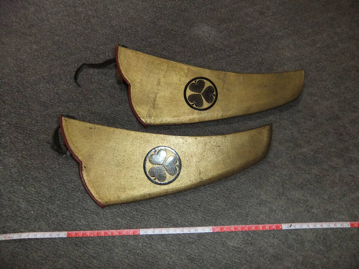初だし品 三つ葉葵 薙刀の鞘かな? ひび割れ見当たらず 汚れホコリ有拍卖
