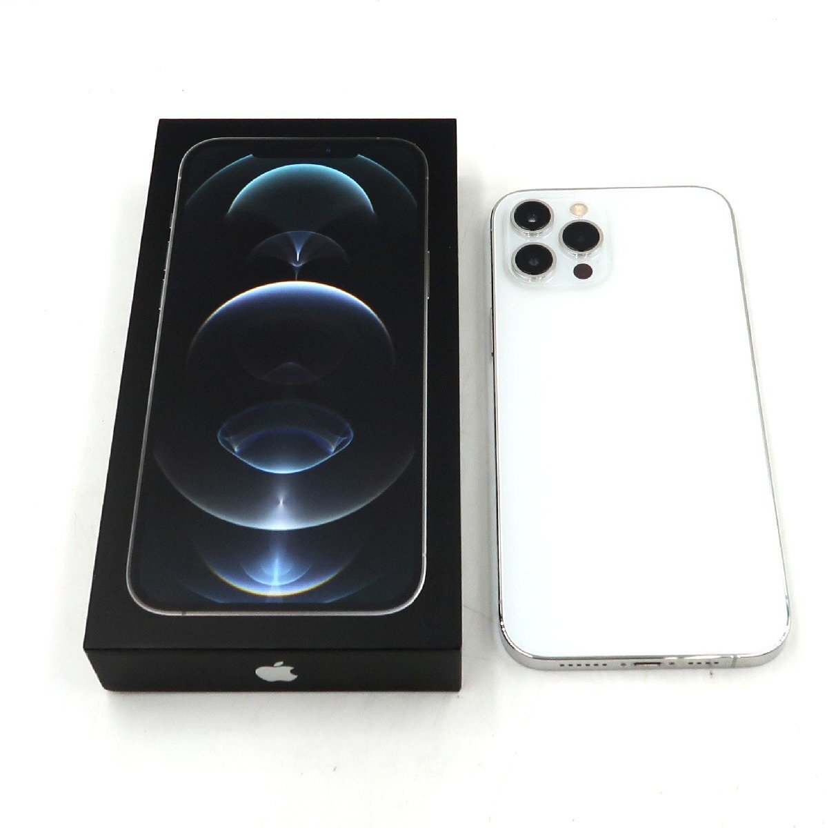 ◇【SoftBank/Apple】iPhone 12 Pro Max 256GB SIMロック解除済 MGD03J/A スマートフォン シルバー拍卖