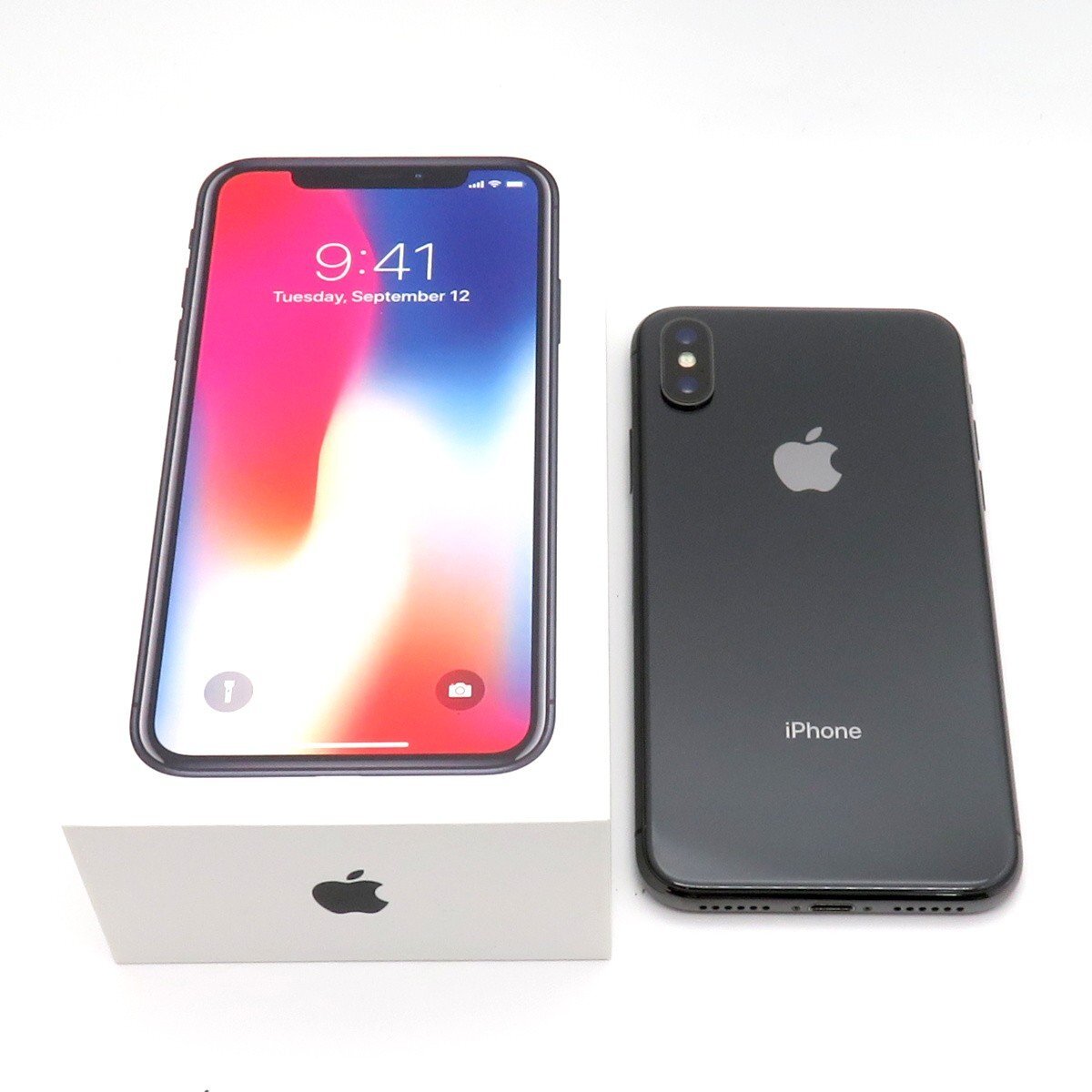◇【docomo/Apple】iPhone X 64GB MQAX2J/A スマートフォン スペースグレイ拍卖
