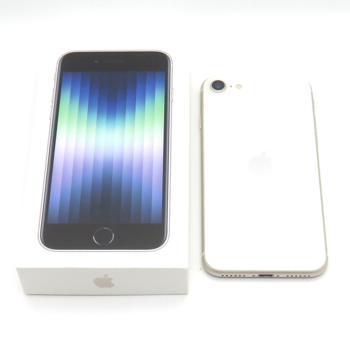 ◇【SoftBank/Apple】iPhone SE 第3世代 64GB SIMフリー MMYD3J/A スマートフォン スターライト拍卖