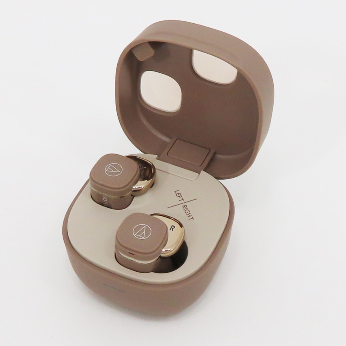 ◇【audio-technica オーディオテクニカ】ATH-SQ1TW2 イヤホン カフェラテ拍卖