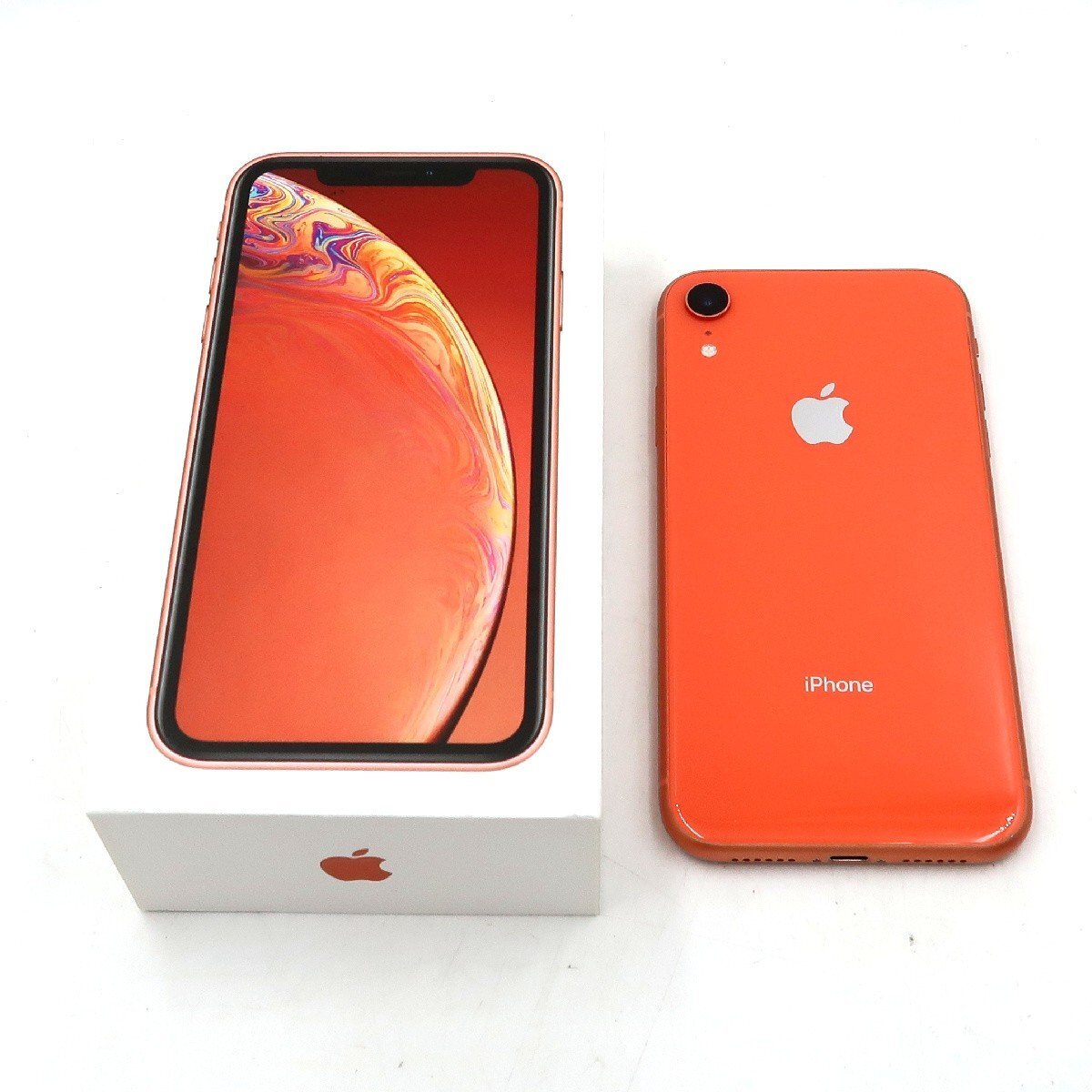 ◇【SoftBank/Apple】iPhone XR 128GB SIMロック解除済 MT0T2J/A スマートフォン コーラル拍卖