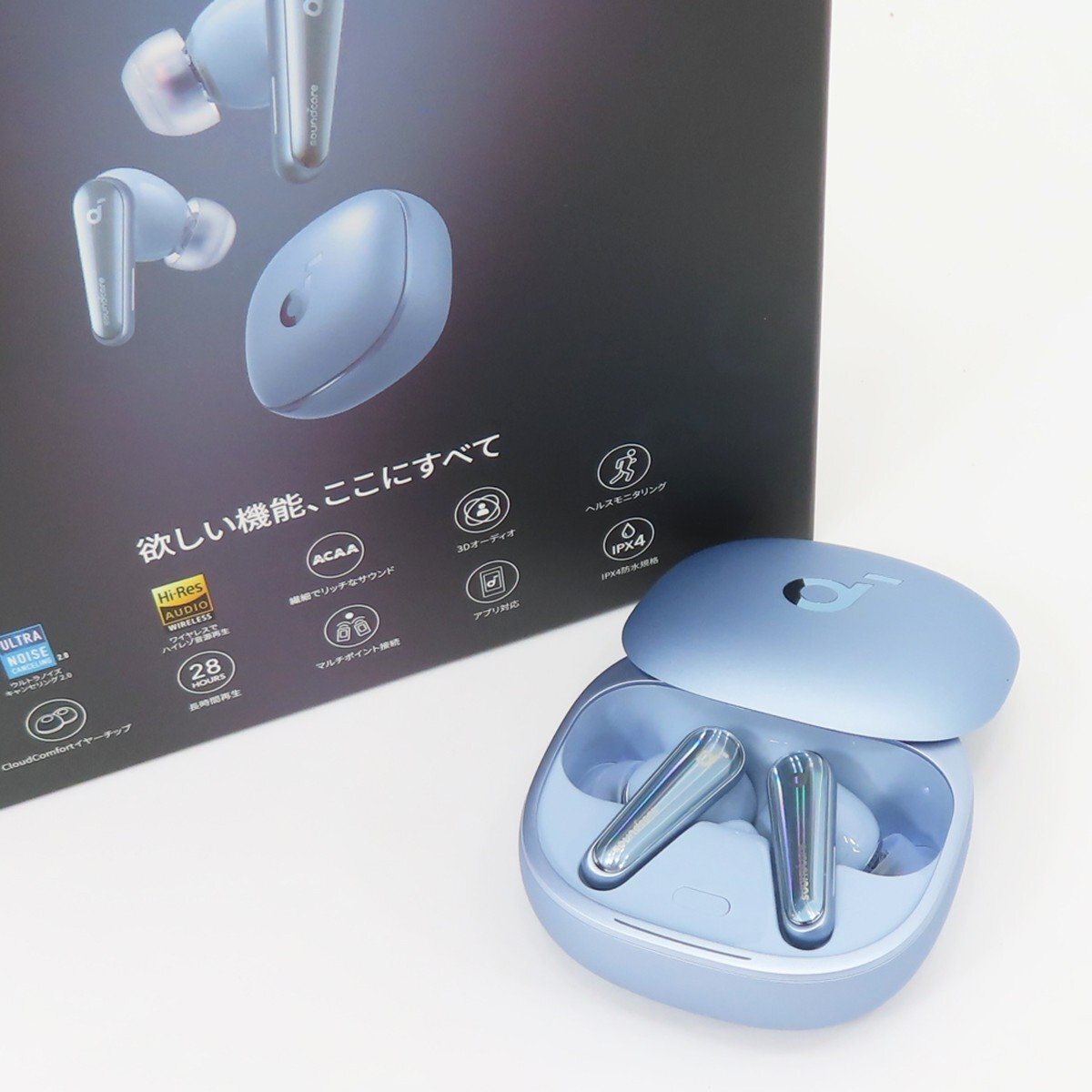 ◇【Anker アンカー】Soundcore Liberty 4 A3953N31 イヤホン スカイブルー拍卖