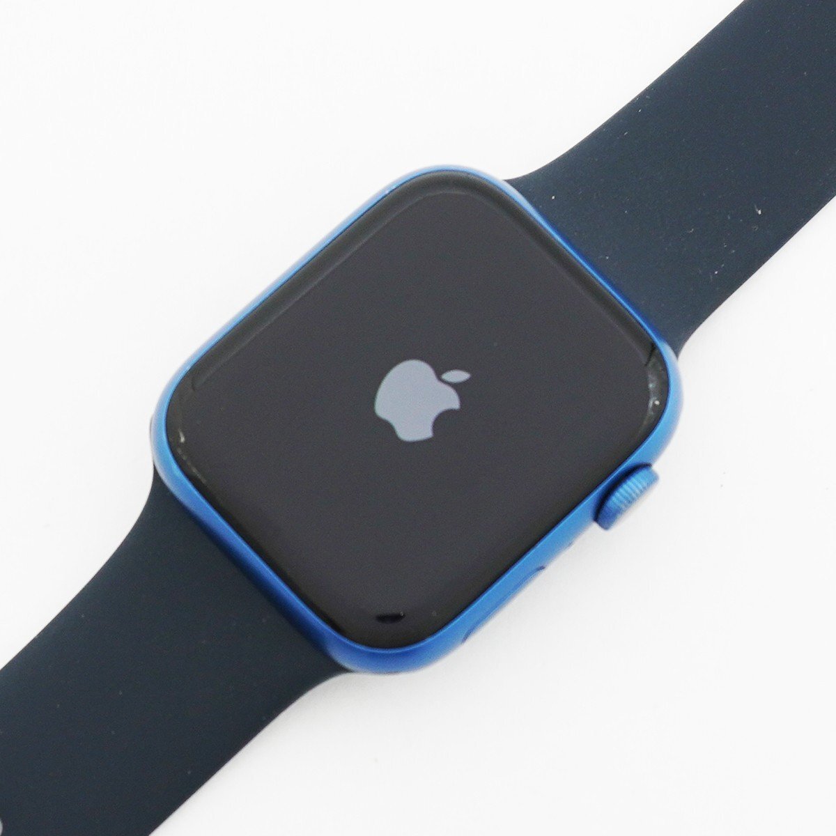 ◇Apple Watch Series7 45mm GPS ブルーアルミニウムケース/ミッドナイトスポーツバンド MKNR3J/A アップルウォッチ拍卖