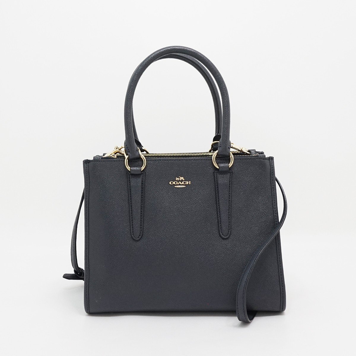 ◇【COACH コーチ】2WAYトートバッグ 14928 ネイビー拍卖