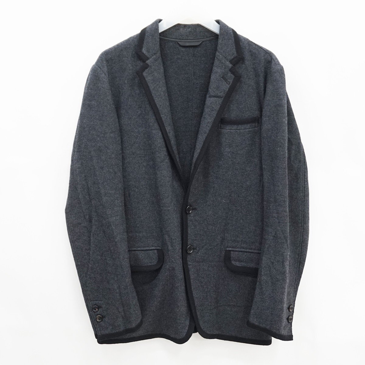 ◇【TOMORROWLAND トゥモローランド】ウール ジャケット グレー 50拍卖
