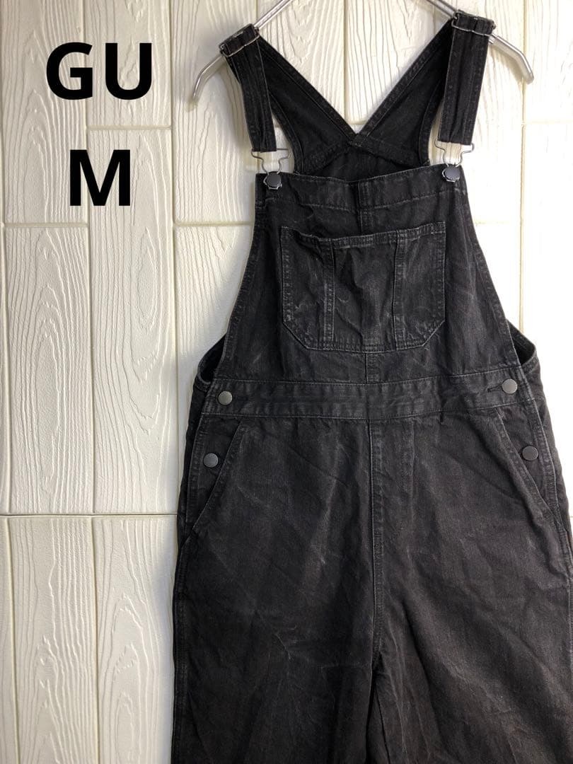 GU 黒のサロペット 57cm 股下 Mサイズ拍卖