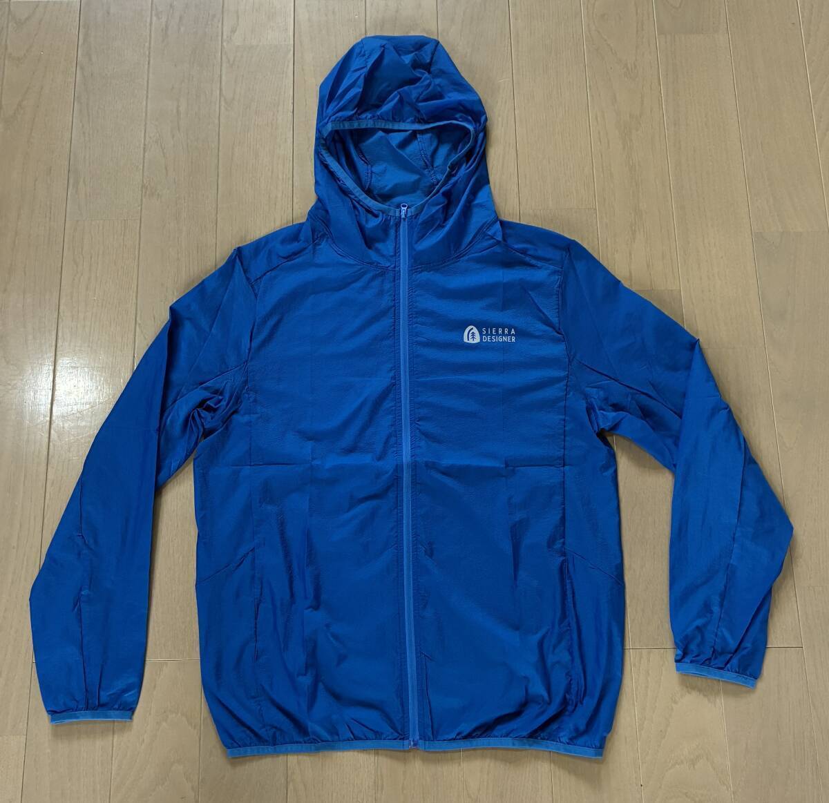 新品6294 耐久撥水SIERRA 軽量シェル 軽量ブレーカー ブルー L拍卖